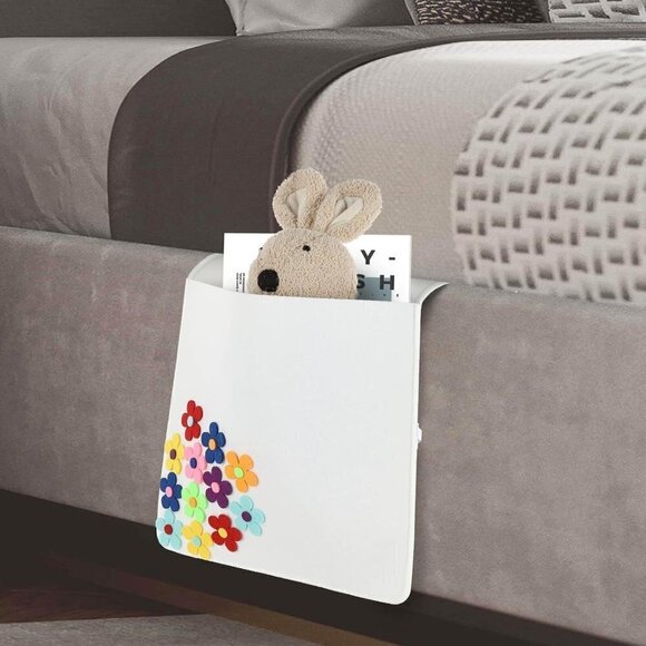 Bedside Caddy for Bed Organizer, Large - White - BRAND NEW - Picture 6 of 7